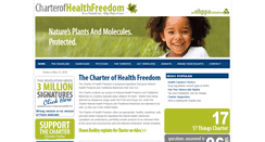 Desktop Screenshot of charterofhealthfreedom.org