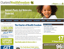 Tablet Screenshot of charterofhealthfreedom.org